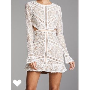 For Love & Lemons Emerie Cut Out Lace Dress